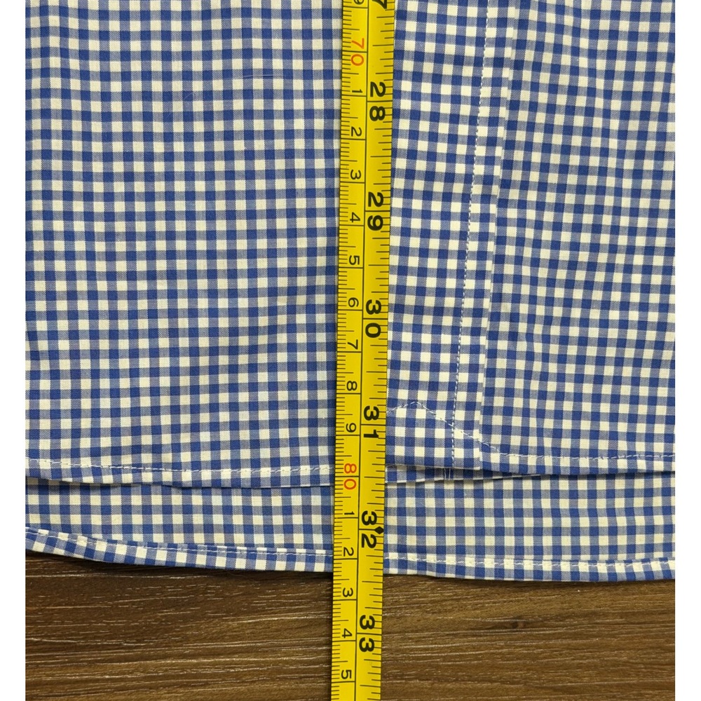 Ralph Lauren Mens Blue White Gingham Cotton Button Down Pony Logo Shirt NWT Sz L - Picture 6 of 9
